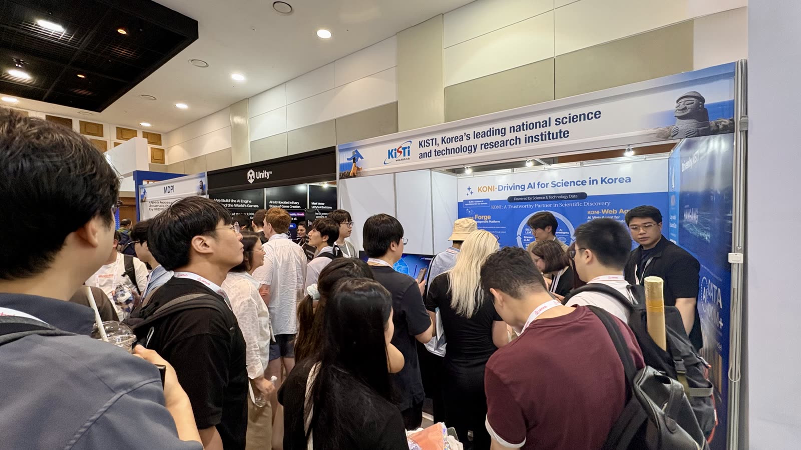 The KISTI Large-scale AI Research Center booth at KDD 2026